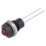 Lampă LED Roșie 2VDC &Oslash;8mm Metalică