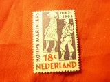 Serie 1 valoare Olanda 1965 - 300 Ani Corp militari Marina, Nestampilat