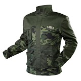 Jacheta de lucru camo NEO Tools, marimea L (52), rezistenta si confortabila