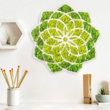 Cumpara ieftin Accesoriu decorativ de perete Daisy Verde 44x1.6x44 cm