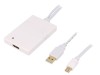 Adaptor Logilink CV0041 USB A, Mini DisplayPort, HDMI, Alb, DisplayPort 1.1a