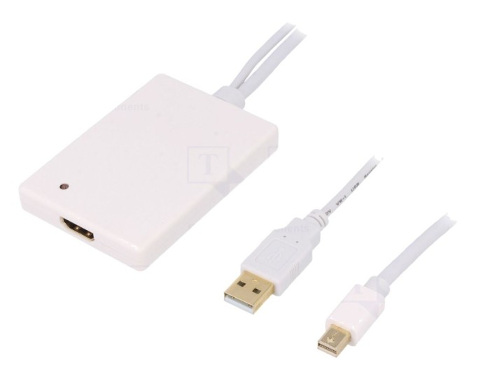 Adaptor DisplayPort 1.1a USB A mini DP