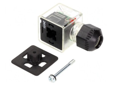 Conector cu Valvă Mufă A 18mm 3-Pin Pe Cablu foto