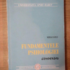 FUNDAMENTELE PSIHOLOGIEI . COMPENDIU de MIHAI GOLU , 2000