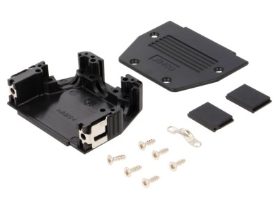 Conector Carcasă D-Sub neagră foto