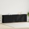 vidaXL Comode 3 pcs Stejar negru Lemn ingineresc