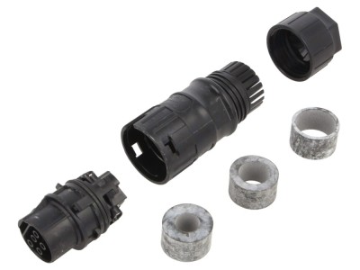 Conector circular soclu mamă 5 pini 35A foto