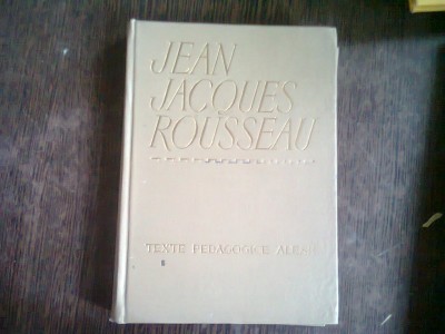 TEXTE PEDAGOGICE ALESE - JEAN JACQUES ROUSSEAU foto