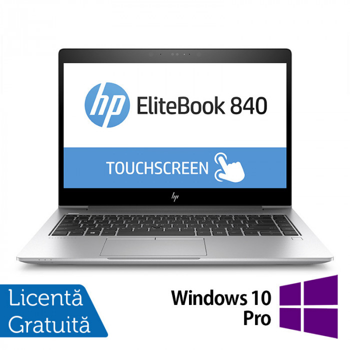 Laptop Refurbished HP EliteBook 840 G5, Intel Core i7-8650U 1.90 - 4.20GHz, 16GB DDR4, 512GB SSD M.2, 14 Inch Full HD, Webcam + Windows 10 Pro NewTech