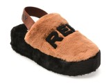 Papuci REPLAY maro, WF3P04S, din material textil