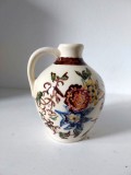 Ulcica ceramica / vaza, 14cm inaltime, decor motiv floral