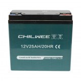 Baterie VRLA plumb-acid 12V 25Ah, 20HR cu grafen 6-DZF-20 pentru vehicule electrice 180x75x170mm Chilwee