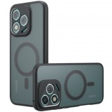 Husa MagSafe pentru Honor Magic8 Lite, Techsuit, PureFrost, Neagra Satinata