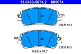 ATE 13.0460-5674.2 set placute frana,frana disc