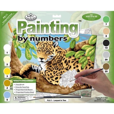 Pictura pe numere juniori - Leopard foto