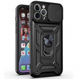 Cumpara ieftin Husa Antisoc iPhone 12 Pro Max cu Protectie Camera Negru TCSS, Techsuit