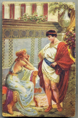 AD 278 C. P. VECHE -QUO VADIS ?- PETRONIUS AND EUNICE -PATATA foto