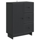 vidaXL Bufet cu sertar Negru 66 x 34,5 x 90 cm Lemn prelucrat 893936
