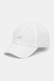 Puma șapcă de baseball din bumbac culoarea alb, cu imprimeu, 25997