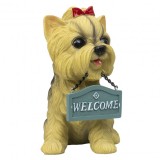 Decoratiune catel pentru gradina din rasina 11x16cm Zilan ZTS8020