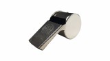 Cumpara ieftin Fluier Metalic Argintiu IdeallStore, cu Bila, Aluminiu, Arbitri, Antrenori, Fotbal, Copii, Gri