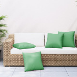 Perne decorative, 4 buc., verde, 40 x 40 cm, material textil GartenMobel Dekor, vidaXL