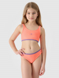 Costum de baie două piese pentru fete - culoarea coral/mov, 4F Sportswear