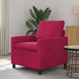 vidaXL Canapea Roșu Vin 76 x 81 x 87,5 cm Catifea 42028759