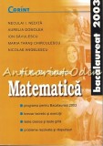 Matematica. Bacalaureat 2003 - Neculai Nedita, Aurelia Gomolea, Ion Savulescu