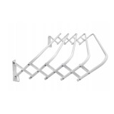 Uscator de rufe pliabil in 5 trepte, prindere pe perete, 60 cm, alb, Sepio