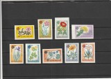 ROMANIA 1961 LP 524 a CENTENARUL GRADINII BOTANICE BUCURESTI SERIE NEDANTELATA MNH NESTAMPILATA