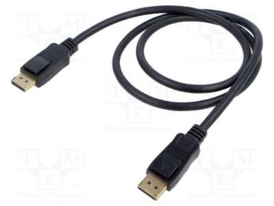 Cablu DisplayPort Goobay 1m negru, mufă DisplayPort, 8K, HDCP 2.2, certificat VESA foto