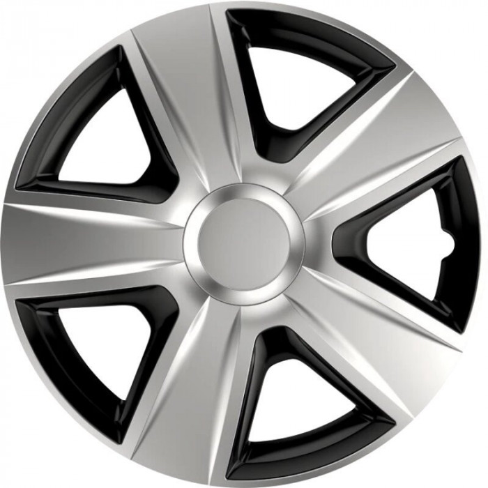 Capace roti auto Esprit BC 4buc - Argintiu/Negru - 15&#039;&#039; VER1520BC