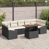 vidaXL Set de masă pentru grădină Negru și Crem 100 x 55 x 73 cm