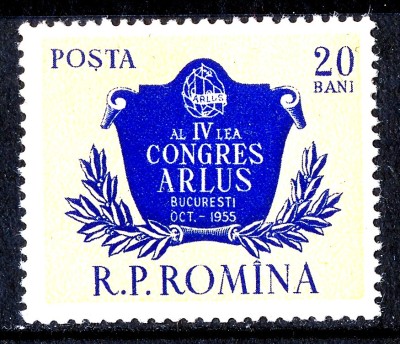 1955 LP397 Serie Al IV-lea Congres ARLUS MNH foto