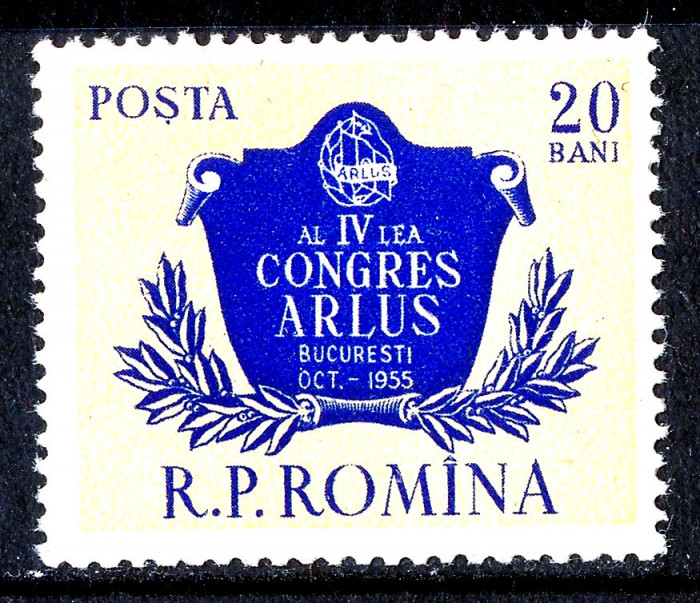 1955 LP397 Serie Al IV-lea Congres ARLUS MNH