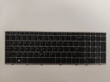 Tastatura Laptop, HP, EliteBook 750 G5, 755 G5, iluminata, cu poinsticker, rama gri, layout US