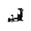 Banda Flex Incarcare Audio Originala iPhone 5 - Alb, Conector Dock, Mufa Casti, Piese Schimb