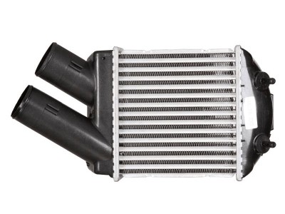 Intercooler Dacia Sandero, 11.2008-2012, motor 1.5 dci 50/55/66kw, diesel, cutie manuala, cu/fara AC, aluminiu brazat/plastic, 185x184x85 mm, SRLine, foto