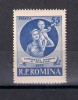 ROMANIA 1955 - CONGRESUL EUROPEAN AL MAMELOR-LAUSANNE, MNH - LP 389, Nestampilat