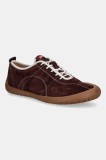 Camper sneakers din piele &icirc;ntoarsă Peu Path culoarea bordo, K101053-003