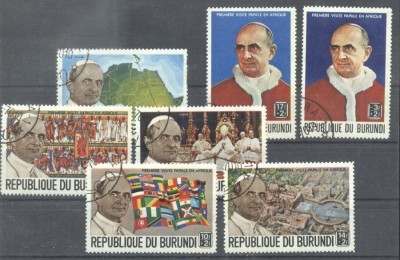 Burundi 1969 First papal visit to Africa, used AH.027 foto