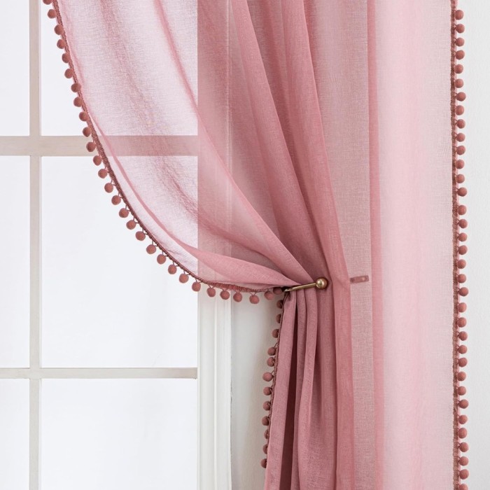 Set 2 Draperii, 140 x 225 cm, Design Clasic, Bej - CN