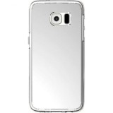 Husa Samsung Galaxy S6 Edge Argintiu Oglinda, Silicon, Anti-soc, Anti-zgarieturi