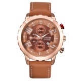 Cumpara ieftin Ceas Barbatesc Xinew Maro, Curea Piele Eco, Quartz, Analogic, Sport Elegant, Calendar, Diametru 47mm