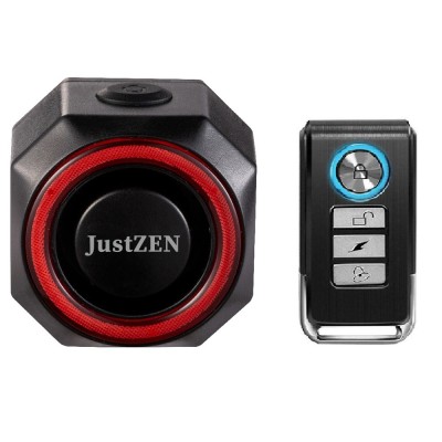 Alarma anti furt pentru biciclete si motociclete 110 db, JustZEN&amp;trade; SF33R, reincarcabila prin USB, lumina de pozitie, senzor de vibratii foto