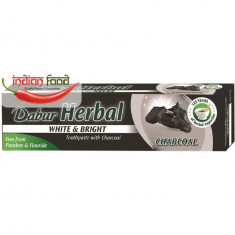 DABUR Herbal Toothpaste Charcoal (Pasta de Dinti cu Carbune Activ Ghimbir+Piper foto