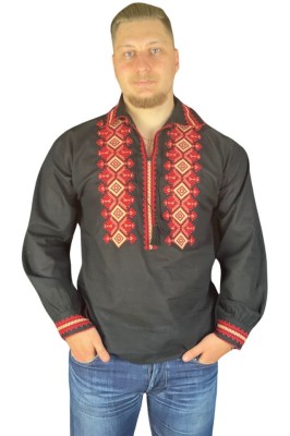 Bluza tip ie barbati RB24, negru/rosu , marimea 2XL foto