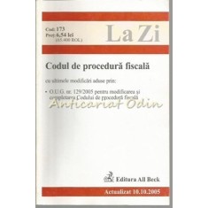 Codul De Procedura Fiscala - Octombrie 2005