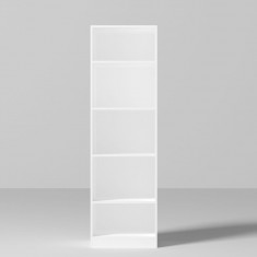 Serene, Dulap de haine fara usa, 60x60x200 cm, alb premium, PAL 18mm, design unic, Serene by Fichi